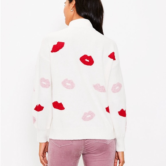 Lips Mock Neck Sweater - Picture 3 of 5